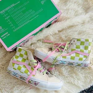 Vans x EM (Emma Mulholland) on Holiday Sk8-hi Tapered Sneakers WITH BOX size 10